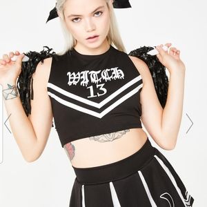 Dolls kill halloween costume witch cheerleader